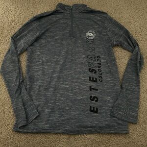 Active USA Men's Heathered Zip-Up Sweater